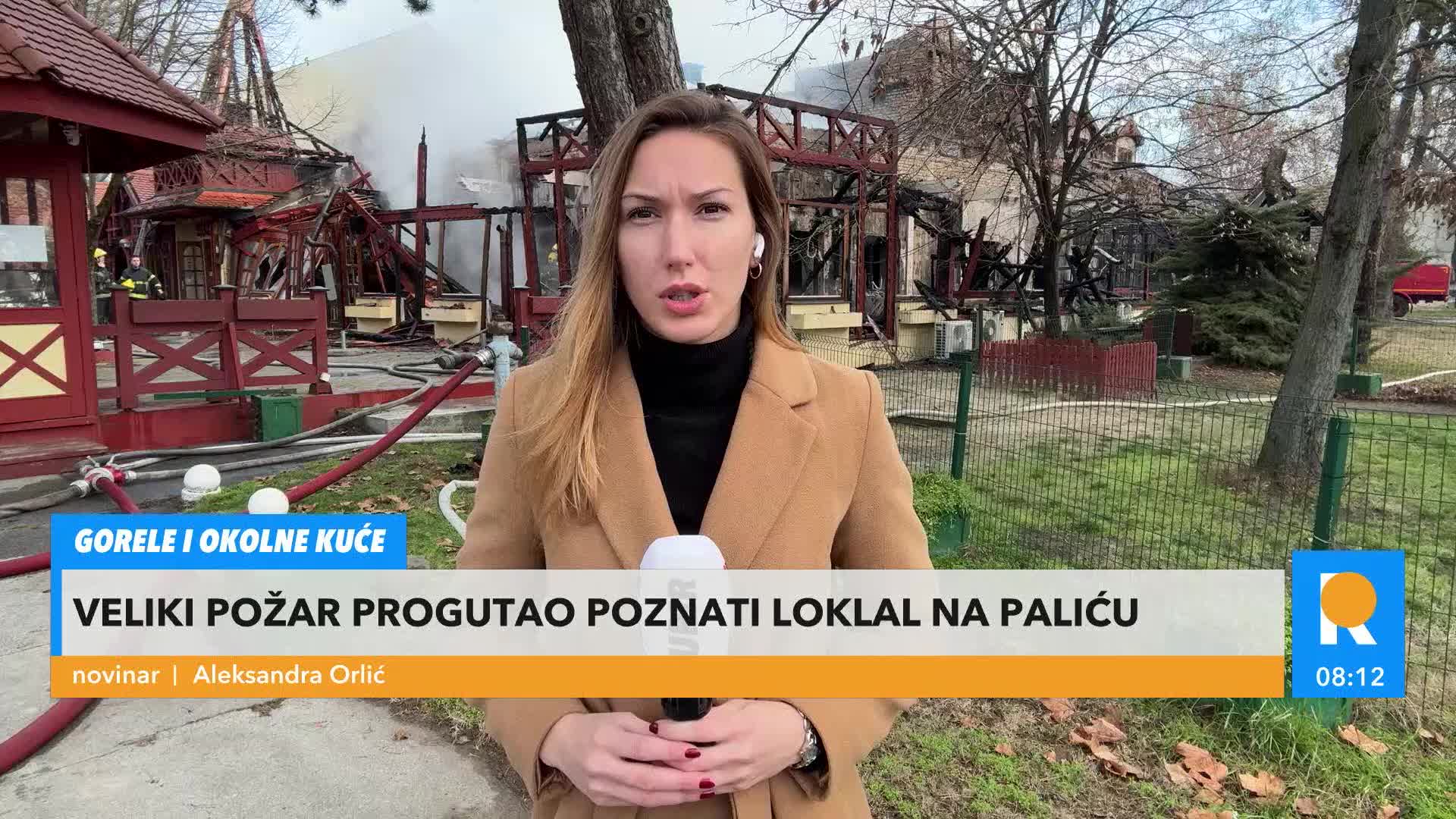 FAMOUS RESTAURANT ON PALIĆ BURNS! Large fire engulfs surrounding houses, firefighters unable to contain it