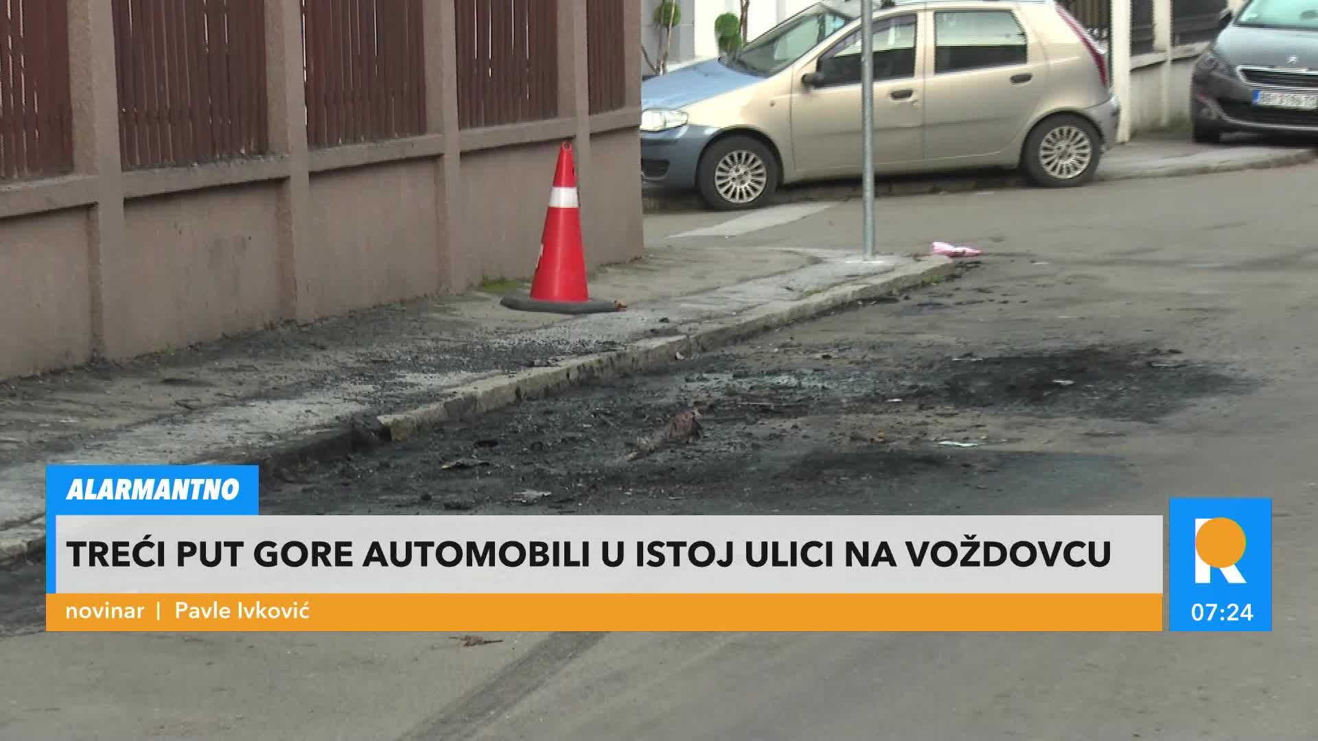 TO THIS FAMILY IN VOŽDOVAC, THEIR CAR HAS BEEN SET ON FIRE FOR THE THIRD TIME! Surveillance Cameras Recorded a Suspicious Man: Neighbors in Fear!