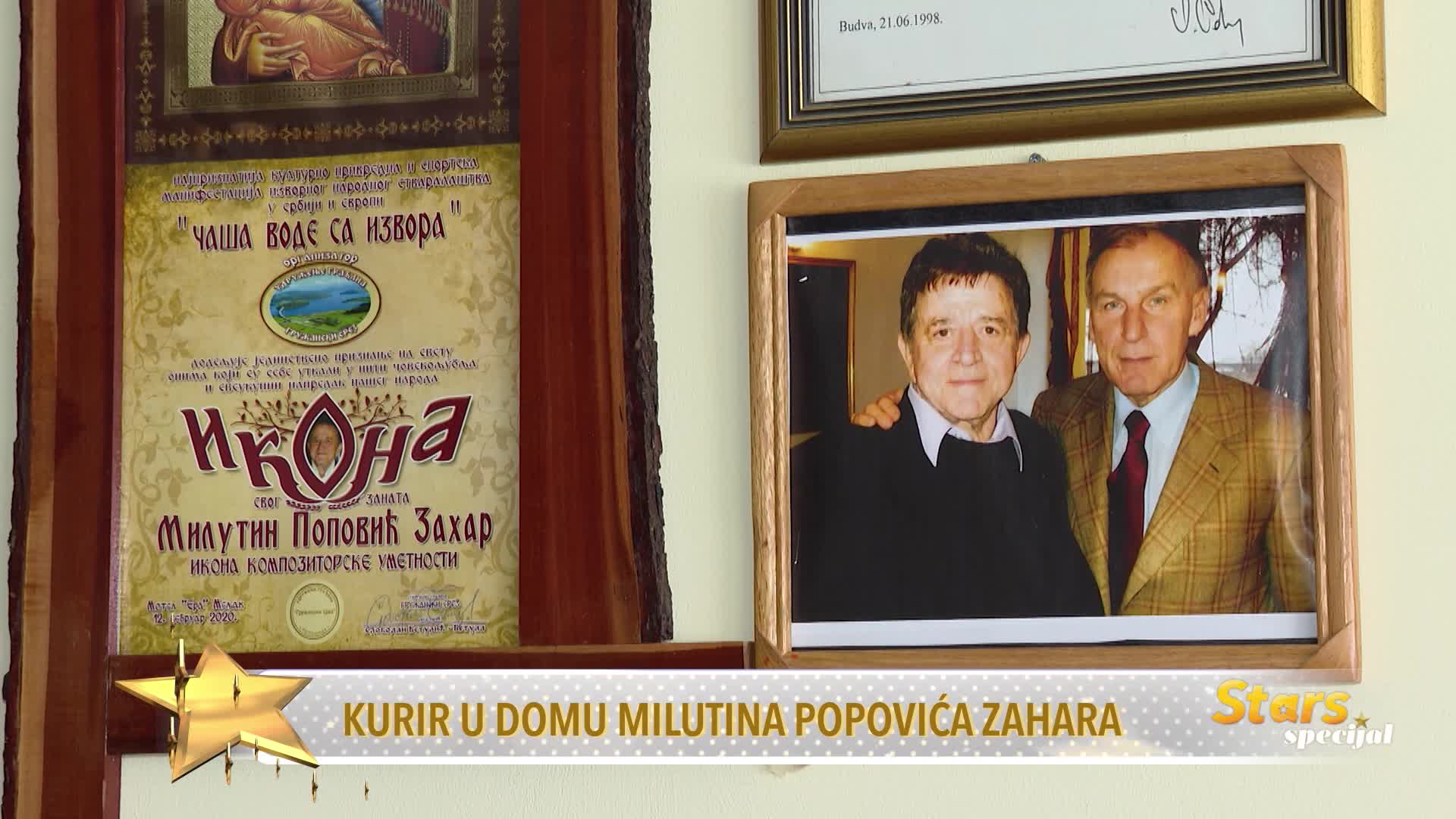 Kurir Television Visited Milutin Popović Zahar's Home