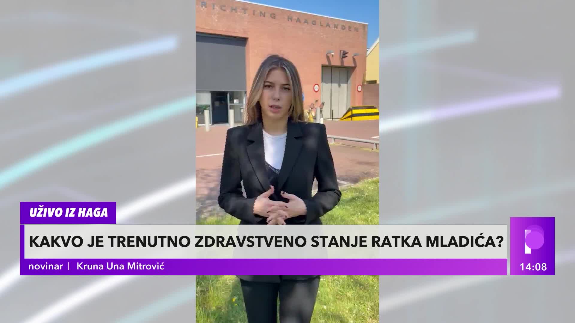 LIVE FROM THE HAGUE! Kruna Una Mitrović with the latest information on Ratko Mladić's condition