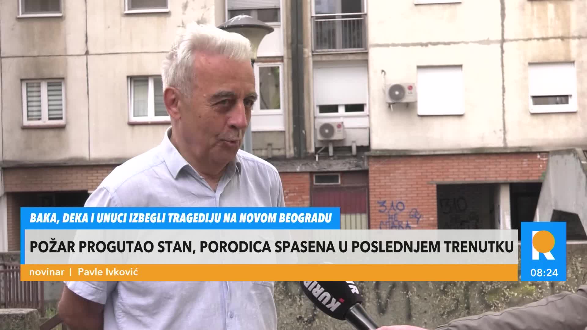 GREAT FIRE IN NEW BELGRADE: Apartment completely destroyed