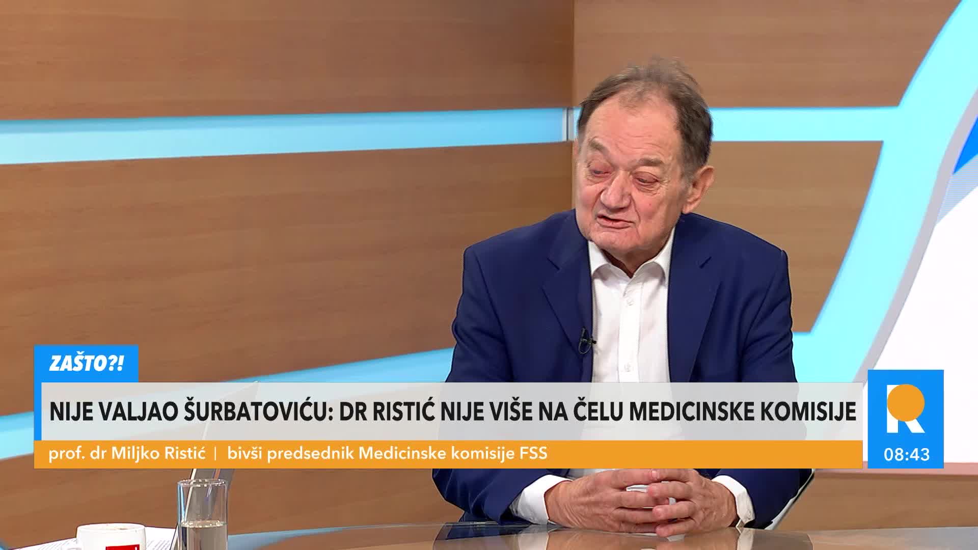 DR RISTIĆ ODLUČIO DA PROGOVORI O IZBACIVANJU IZ MEDICINSKE KOMISIJE FSS ...