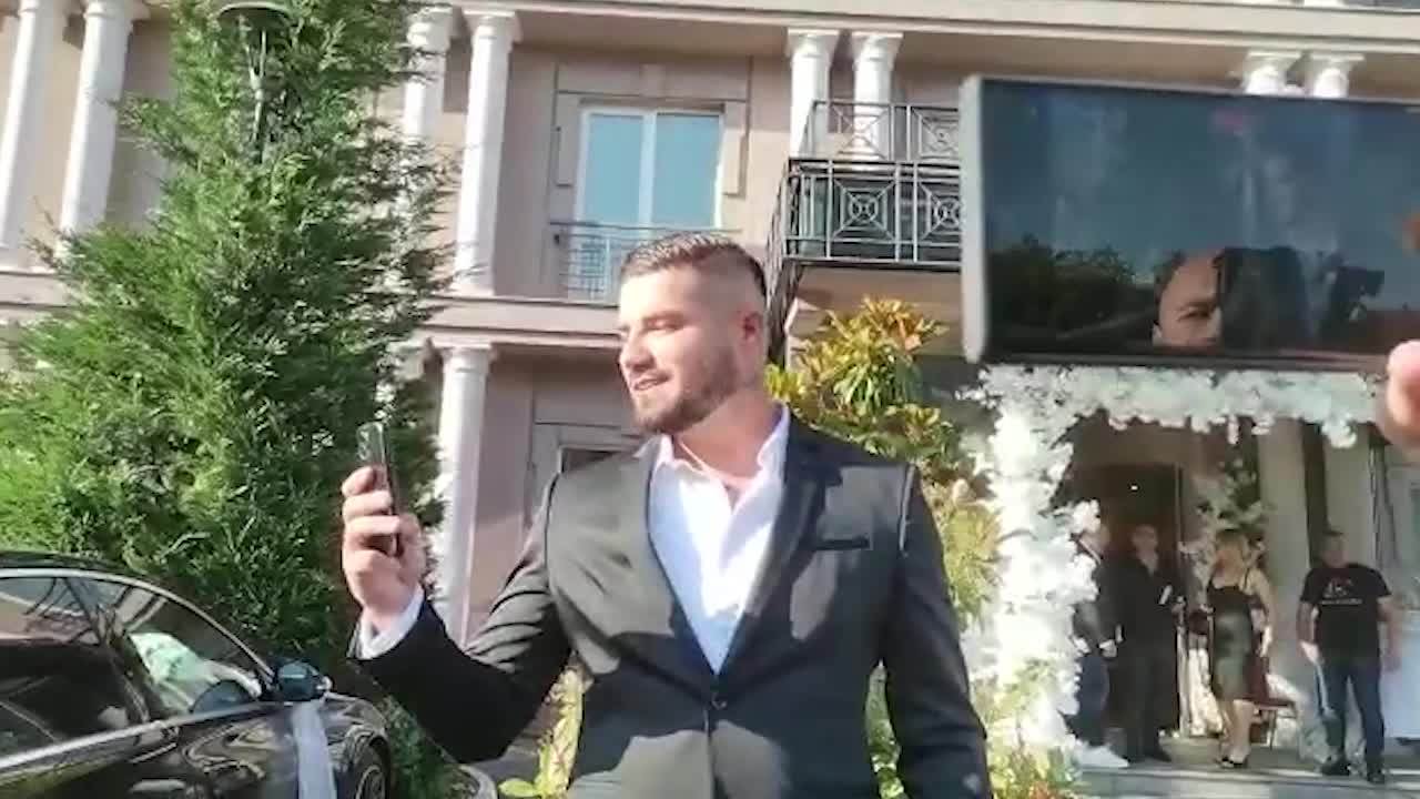 MC Stojan, Borko Radivojević, Boban Rajović i Jana stigli na svadbu ...