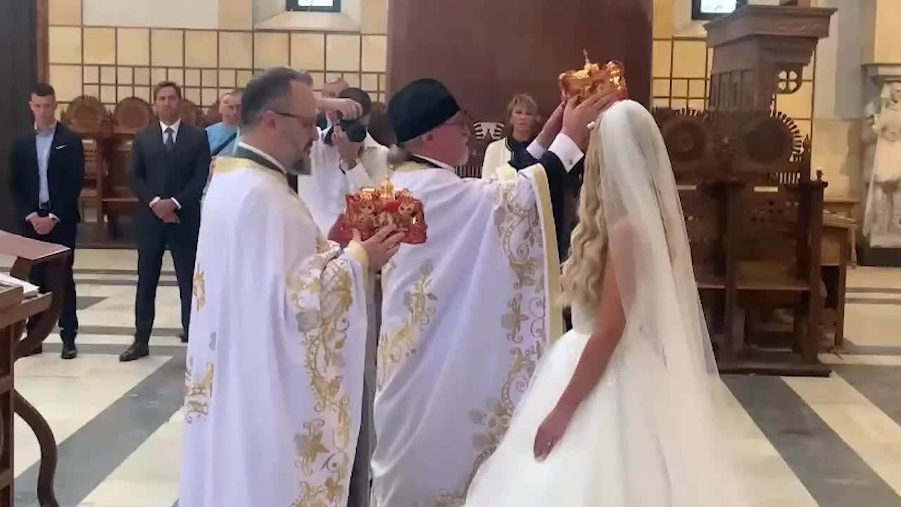 Venčanje u crkvi Đorđa Đokovića i Saške Veselinov Adriamedia TV