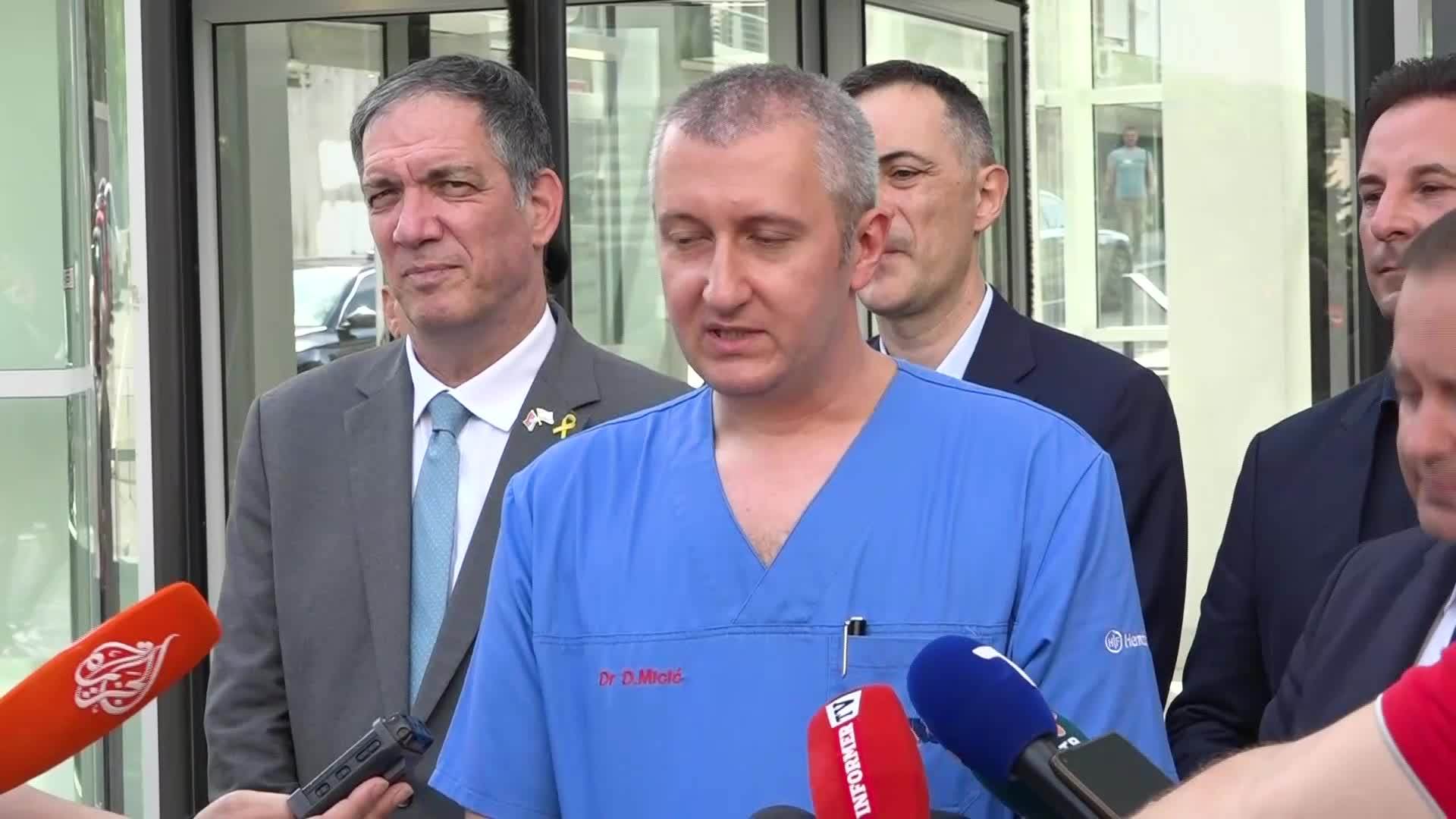 Beograd, doktor Dušan Micić - Pacijent je stabilno, nalazi se na ...
