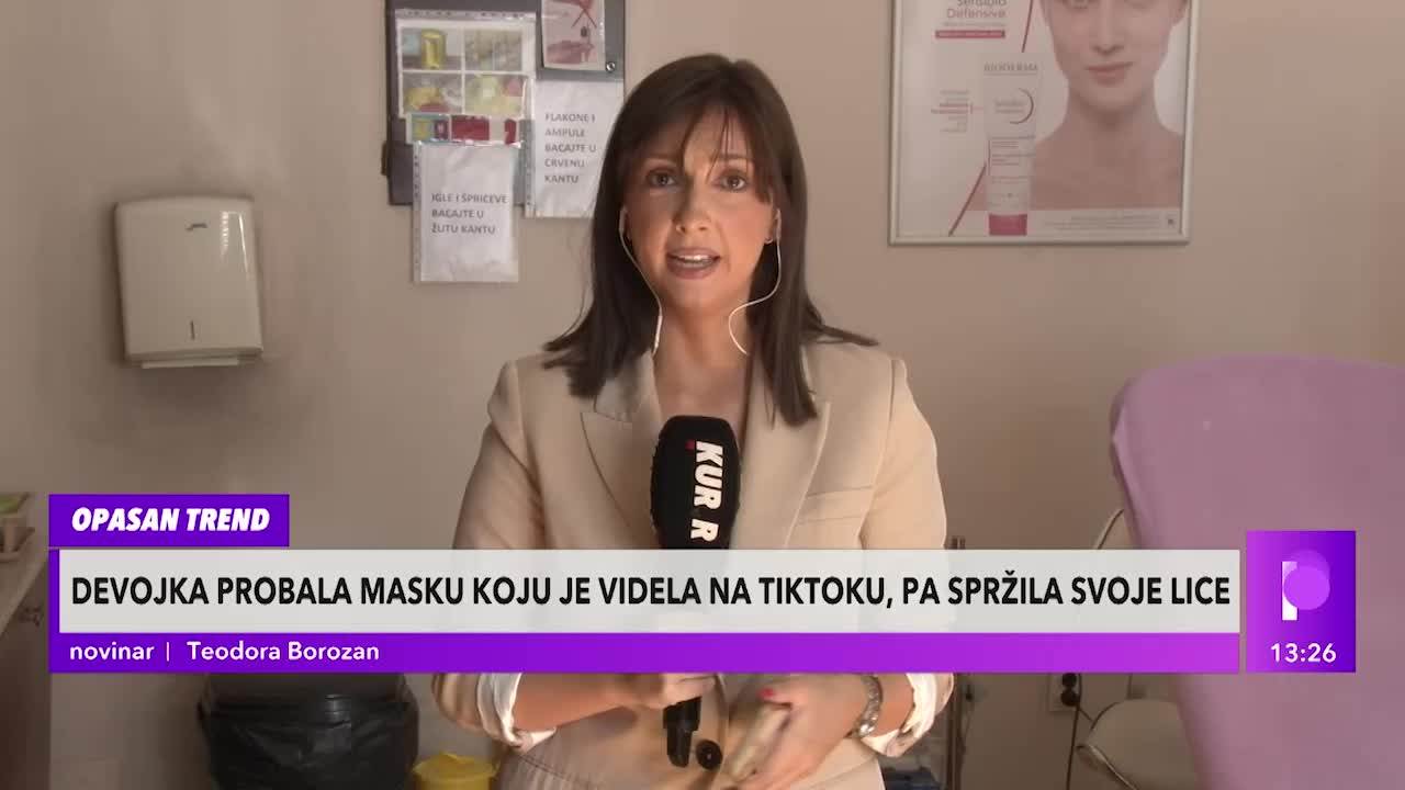 Probala Devojka probala masku za lice sa Tiktoka, pa dobila otok! Dr ...