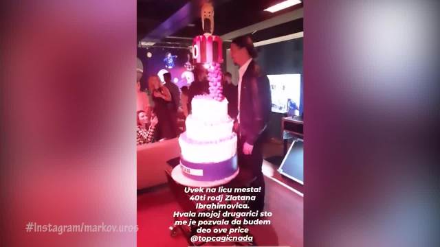 Ibra proslavio 40. rodjendan: Pevala mu Nada Topcagic, a na vrhu torte ZLATNA KOPACKA