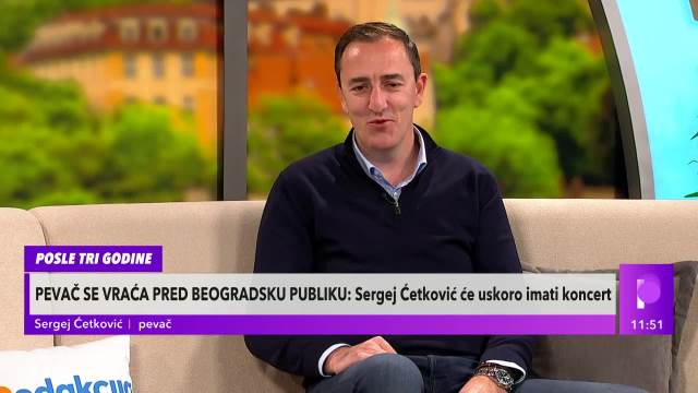PEVAČ SE VRAĆA PRED BEOGRADSKU PUBLIKU: Sergej Ćetković će uskoro imati koncert