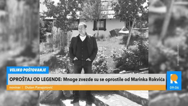 TUGA NA ESTRADI: Kolege se opraštaju od Marinka Rokvića