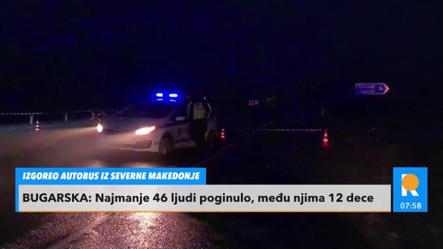 IZGOREO AUTOBUS IZ SEVERNE MAKEDONIJE: Najmanje 46 ljudi poginulo, među njima 12 dece