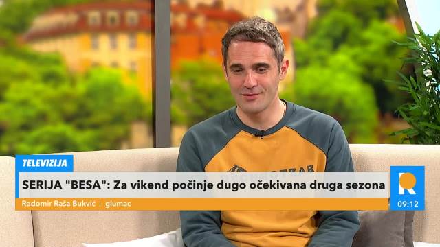 Glumac Raša Bukvić o drugoj sezoni serije Besa